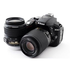 ニコン Nikon D5300 ダブルズームセット ブラック 美品 &lt;プレゼント包装承ります&gt;