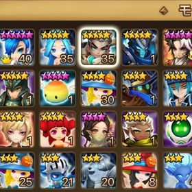 祝福あり✨ 光スカイサーファー他 5/10作成 | サマナーズウォーのアカウントデータ、RMTの販売・買取一覧