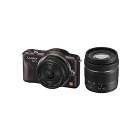 パナソニック ミラーレス一眼カメラ LUMIX GF3 ダブルレンズキット センシュアルブラウン DMC-GF3W-T