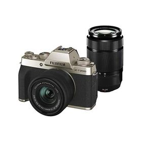 FUJIFILM ミラーレス一眼カメラ X-T200ダブルズームレンズキット シャンパンゴールド X-T200WZLK-G
