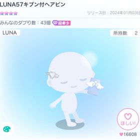 LUNA 57気分付きヘアピン！ | ピグパ(ピグパーティ)のアイテム、RMTの販売・買取一覧