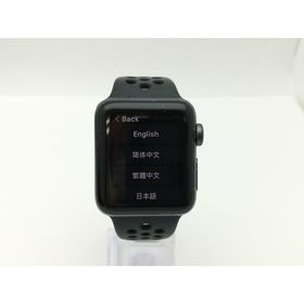 【中古】Apple Watch Series3 Nike+ 38mm GPS スペースグレイアルミ/アンスラサイト/ブラックNikeスポーツバンド【三宮センター】保証期間１ヶ月【ランクC】