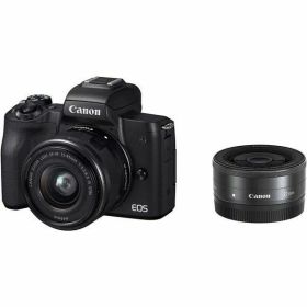 【中古】キヤノン Canon EOS Kiss M ブラック ダブルレンズキット EOSKISSMBK-WLK