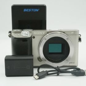 ■美品■ SONY α6000 ボディ シルバー #18003(ミラーレス一眼)