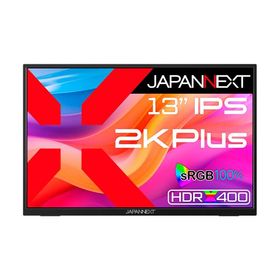 JAPANNEXT モバイル液晶ディスプレイ(13型/IPS/2K+ 2160×1350/60Hz/25ms/HDR400/miniHDMI)(ブラック) JN-MD-IPS13U2KP 返品種別A