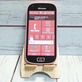 docomo F-03K ピンク らくらくスマートフォン me 本体 白ロム SIMロック解除済み SIMフリー C080637