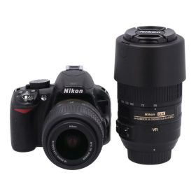中古 デジタル一眼 ダブルズームキットNikon ニコンD3100 ダブルズームキット 2116215コンディションランク【B】（商品 No.05-0）