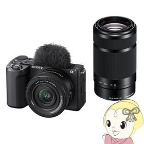 ミラーレス一眼カメラ VLOGCAM ZV-E10 II ZV-E10M2X ダブルズームレンズキット [ブラック] APS-Cサイズ ミラーレスカメラ/srm