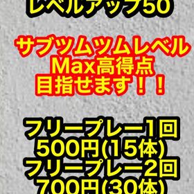 フリープレー30分 レベルアップ50(お好きなキャラクター15体) | ツムツムランドの代行、RMTの販売・買取一覧