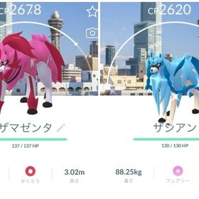 色違いザシアン、ザマゼンタ大阪背景トレード | ポケモンGOの代行、RMTの販売・買取一覧