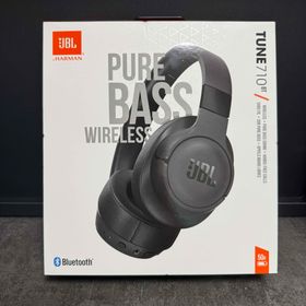 ジェイビーエル(JBL)のJBL TUNE 710BT ワイヤレスヘッドホン ブラック Bluetooth(ヘッドフォン/イヤフォン)