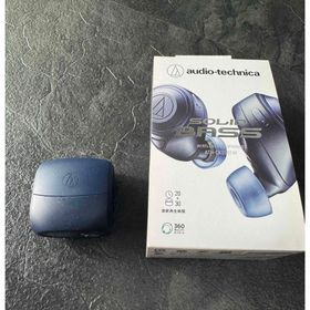 オーディオテクニカ(audio-technica)のaudio-technica ワイヤレスイヤホン ブルー ATH-CKS50TW(ヘッドフォン/イヤフォン)