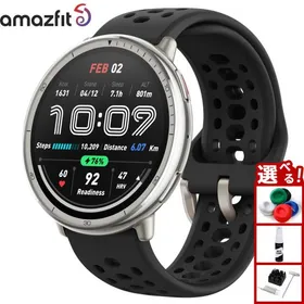 アマズフィット AMAZFIT スマートウォッチ Active 2 ブラックシリコン 腕時計 SP170073-C226