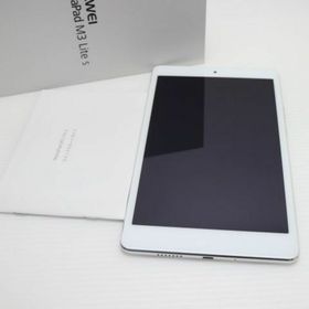アンドロイド(ANDROID)の新品同様 701HW MediaPad M3 Lite s ホワイト M333(タブレット)
