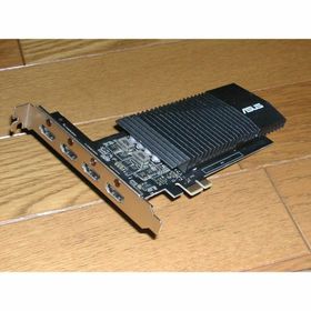 ASUS GT710-4H-SL-2GD5 ファンレスグラボ X1接続(PCパーツ)