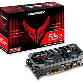 【中古】POWERCOLOR AMD Radeon RX6600XT搭載 グラフィックボード GDDR6 8GB 【国内正規代理店品】 AXRX 6600XT 8GBD6-3DHE/OC