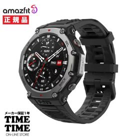 【11日26時まで最大2,000円OFFクーポン！ポイント最大47倍】Amazfit アマズフィットT-Rex3 オニキス BK スマートウォッチ GPS Alexa搭載 SP170069C218 【安心のメーカー1年保証】スポーツ ランニング 登山 ダイビング