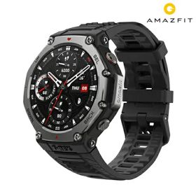 ＼楽天スーパーSALE★さらに+9倍／ アマズフィット T-Rex 3 充電式クオーツ スマートウォッチ ブランド メンズ Amazfit SP170069-C218 デジタル ブラック 黒