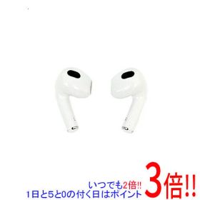 【いつでも2倍！1日と5.0のつく日、18日は3倍！】【中古】APPLE ワイヤレスヘッドホン AirPods 第3世代 MME73J/A 元箱あり