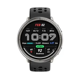 Amazfit スマートウォッチ Active 2 (Round) ブラックシリコン sp170073-C226