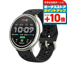 アマズフィット Active 2 スタンダード 充電式クォーツ スマートウォッチ ブランド メンズ レディース Bluetooth Amazfit SP170073-C226 デジタル シルバー