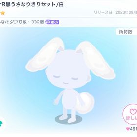 BorR黒うさなりきりセット/白 | ピグパ(ピグパーティ)のアイテム、RMTの販売・買取一覧