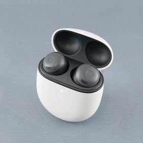 グーグル(Google)のGoogle Pixel Buds Pro 完全ワイヤレスイヤホン USED美品 ノイズキャンセリング ANC マイク ワイヤレス充電 Qi チャコール 完動品 V1320(ヘッドフォン/イヤフォン)