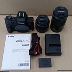 ミラーレス一眼 ダブルズームキット EOS Kiss M ダブルズームキット/PC2328 CANON