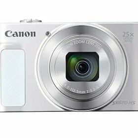 【中古】(良い）Canon コンパクトデジタルカメラ PowerShot SX620 HS ホワイト 光学25倍ズーム/Wi-Fi対応 PSSX620HSWH