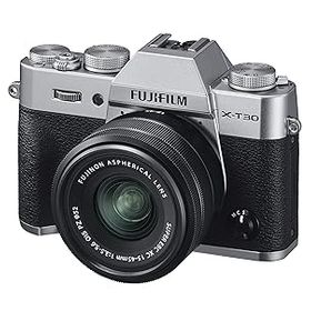 【中古】(良い)富士フイルム(FUJIFILM) ミラーレス一眼カメラ X-T30XCレンズキット シルバー X-T30LK-1545-S
