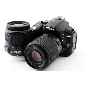 ニコン Nikon D5300 ダブルズームセット ブラック 美品 &lt;プレゼント包装承ります&gt;