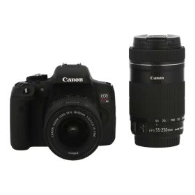 中古 デジタル一眼Canon キャノンEOS Kiss X8i ダブルズームキット 041123083コンディションランク【A】（商品 No.62-0）