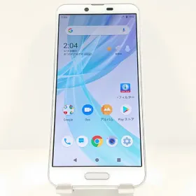 AQUOS sense plus SH-M07 SIMフリー ホワイト 送料無料 本体 c13123 【中古】