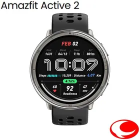 amazfit active2 ブラックシリコン standardモデル 44mm iPhone android対応 AI音声操作 音声通話 通知機能 GPS オフラインマップ対応