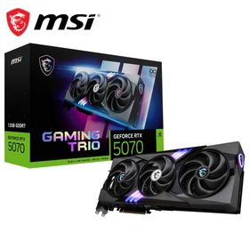 MSI｜エムエスアイ MSI GeForce RTX 5070 12G GAMING TRIO OC / PCI Express 5.0 グラフィックスボード（ブラック） 5070GAMINGTRIOOC