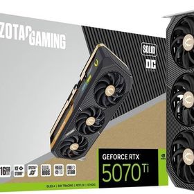【新品】【即納】 【代引き不可】 ZOTAC GAMING GeForce RTX 5070 Ti SOLID OC 16GB GDDR7 グラフィックスカード ZT-B50710J-10P VD9057 パソコン 周辺機器 PCパーツ グラフィックボード グラボ