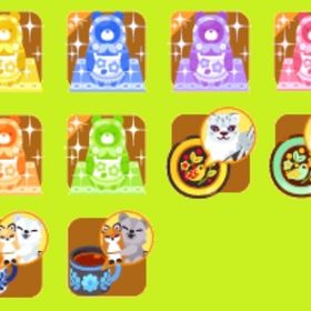 クマのお人形さん草セット💝北国のぽかぽかティータイムガチャ | 農園ホッコリーナのアイテム、RMTの販売・買取一覧