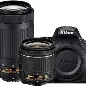 【中古-非常に良い】Nikon D5600 デジタル一眼レフカメラ 18-55mm VR & 70-300mm DX AF-P レンズ - (更新)