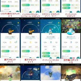 各種衣装ピカチュウの色違い・モルペコの色違い・マントキテルグマの色違いなど212体保有 | ポケモンGOのアカウントデータ、RMTの販売・買取一覧