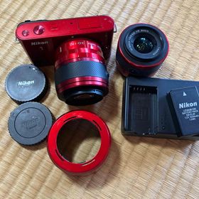 ニコン(Nikon)の最終価格 Nikon 1 J1 レッド ミラーレスカメラ 訳あり(ミラーレス一眼)