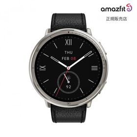 【アマズフィット 国内正規品】 amazfit Active 2 ブラックレザー（プレミアムバージョン） Active 2 Premium