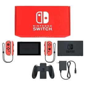Nintendo Switch本体 カラーカスタマイズ [2019年8月モデル]/Joy-Con(L/R)ネオンレッド/Joy-Conストラップ：ネオンレッド ニンテンドースイッチハード