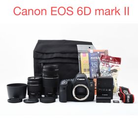 キヤノン(Canon)の一眼レフカメラ Canon EOS 6D Mark II ダブルレンズセット(デジタル一眼)