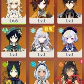 レベル7希少初期垢⭐5×9スカーク、鍾離、ムアラニ、千織、ウェンティ、ティナリ、ディシア1凸、七七 | 原神のアカウントデータ、RMTの販売・買取一覧