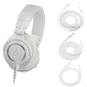 【在庫あり 即納可能】 audio-technica ATH-M50X WH 白 モニターヘッドホン オーディオテクニカ《送料無料》