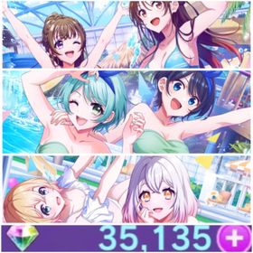 初期垢＊石3万↑＊星4×46＊かのかりコラボコンプ🌈🎀🫧 | グルミク(D4DJ Groovymix)のアカウントデータ、RMTの販売・買取一覧