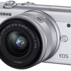 【中古】Canon キヤノン EOS M200 EF-M15-45 IS STM レンズキット ホワイト
