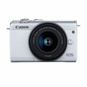 【中古】【1年保証】【美品】Canon EOS M200 EF-M 15-45mm ホワイト