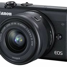【中古】「非常に良い」Canon ミラーレス一眼カメラ EOS M200 標準ズームキット ブラック EOSM200BK-1545ISSTMLK