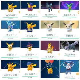 トレードで販売 色違いコスチューム、背景ポケモン | ポケモンGOのアカウントデータ、RMTの販売・買取一覧